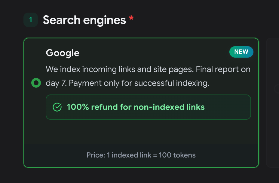 Now Live: Google Indexing – Pay Only for Indexed Links